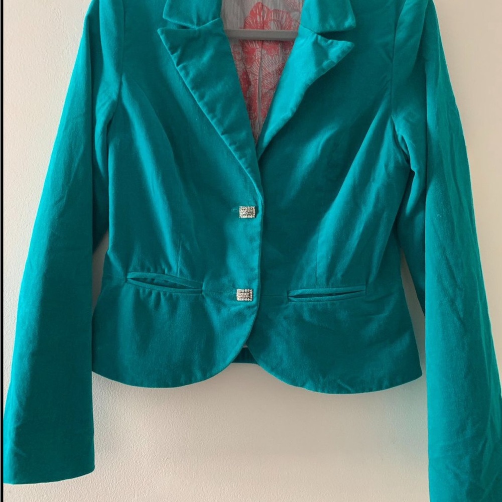 Teal Women's Blazer - Cynthia Vincent
